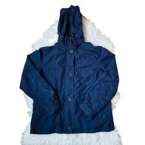 Lands' End Kids Full Zip Hoodie Outdoor Windbreaker Jacket Size M/P (10-12)